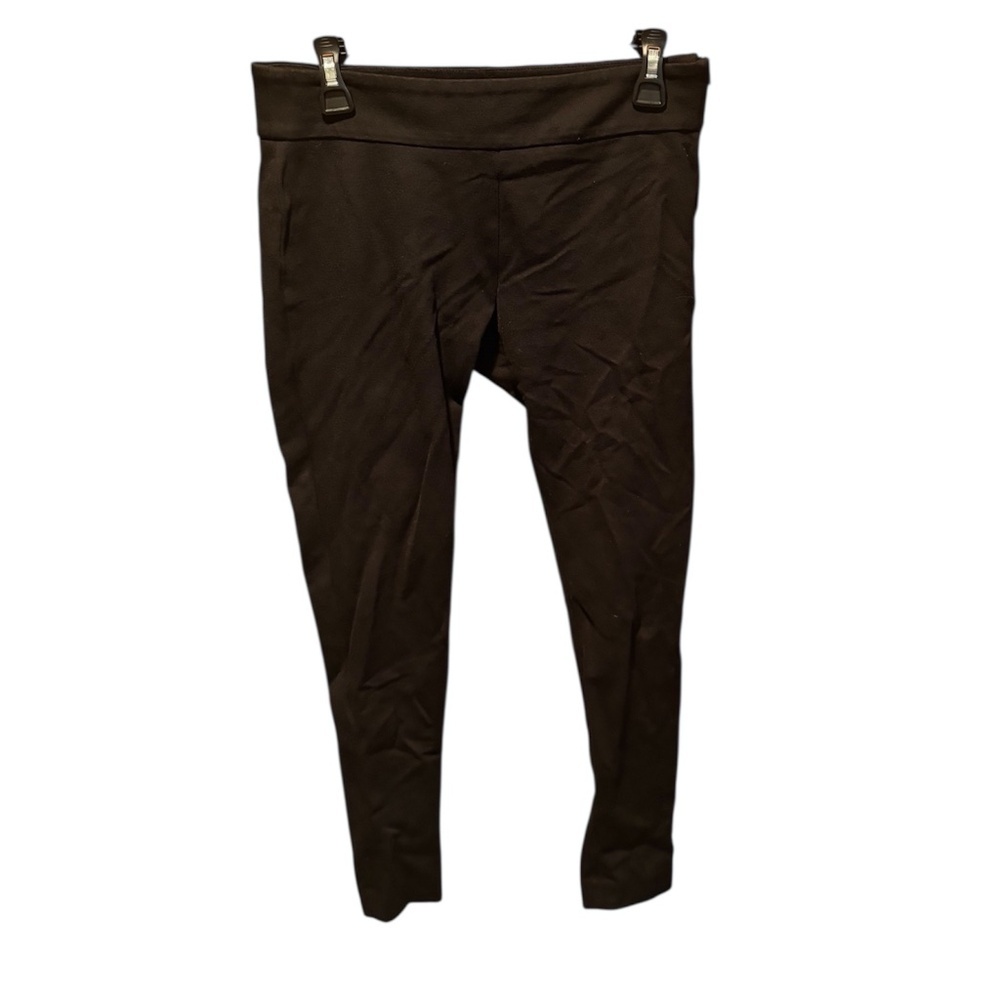 Ann Taylor Ponte Skinny Ankle Pants in Black Size 2